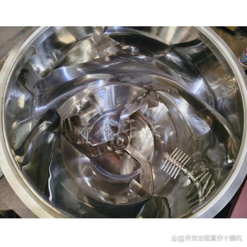 食品级立式搅拌机不锈钢抛光搅拌桶内部细节