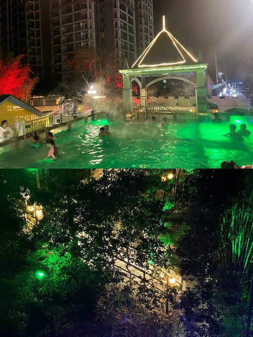 花水湾温泉池夜景