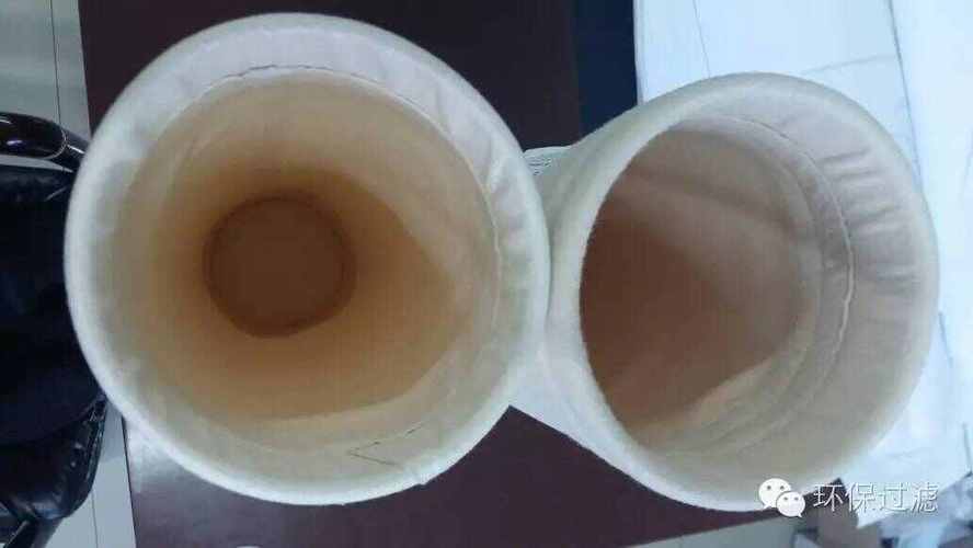 布袋除尘腐蚀破损滤袋对比实物图