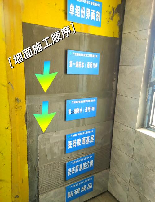 靠卫生间的餐厅背景墙防水施工流程