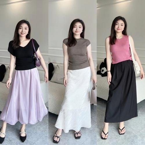 微胖女生身材分型穿搭示意图