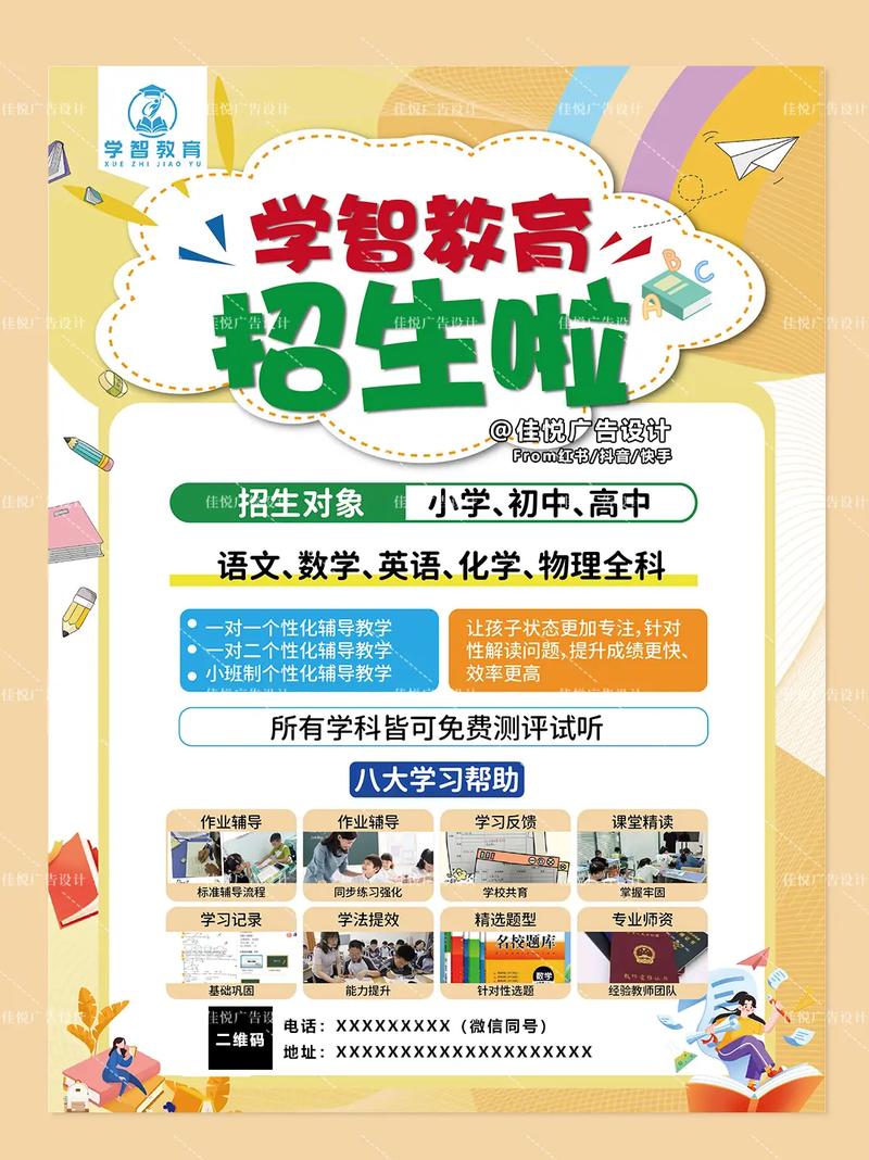 教育培训机构招生宣传画