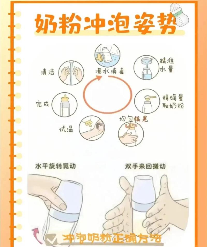 分月龄配方奶冲泡正确方案