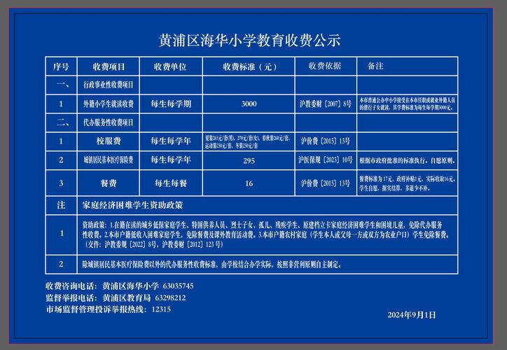 学校课后服务收费公示牌争议