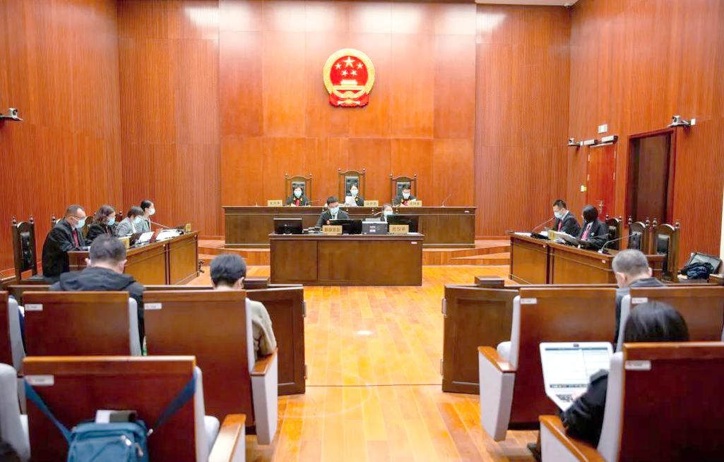 北京知识产权法院开庭现场外