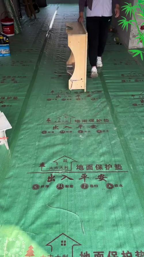 家用加厚装修成品地面保护垫实拍