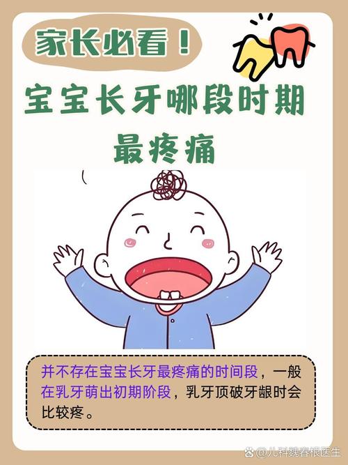 凌晨三点急诊门口的宝宝出牙不适