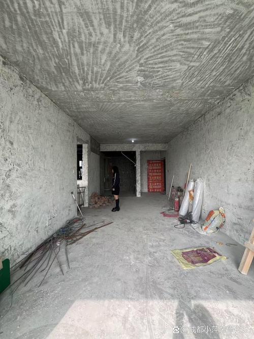 家装墙体拆除施工前成品防护现场图