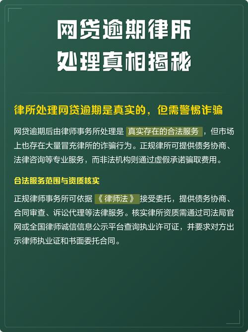 找律所处理网贷逾期,到底能做啥?