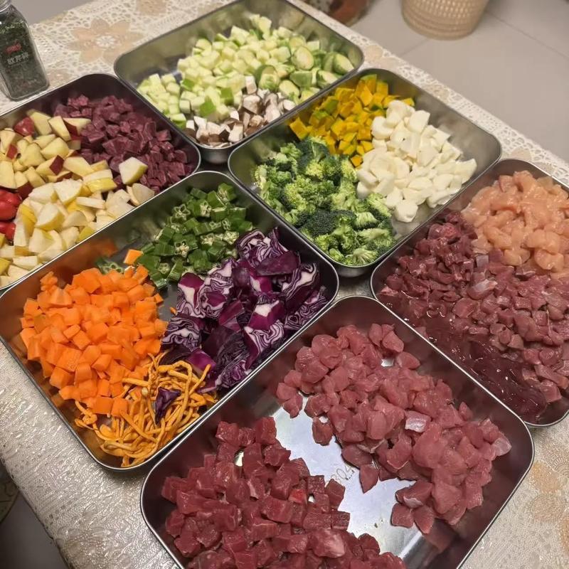 宠物自制鲜食错误搭配食材盘
