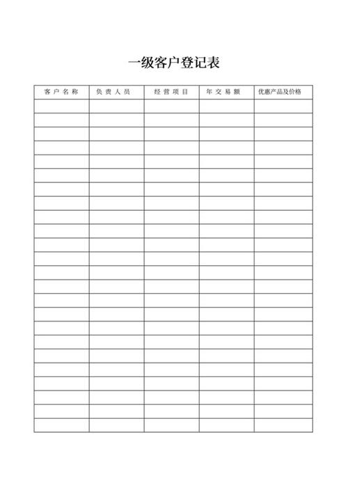 初创产品早期付费用户转化登记表
