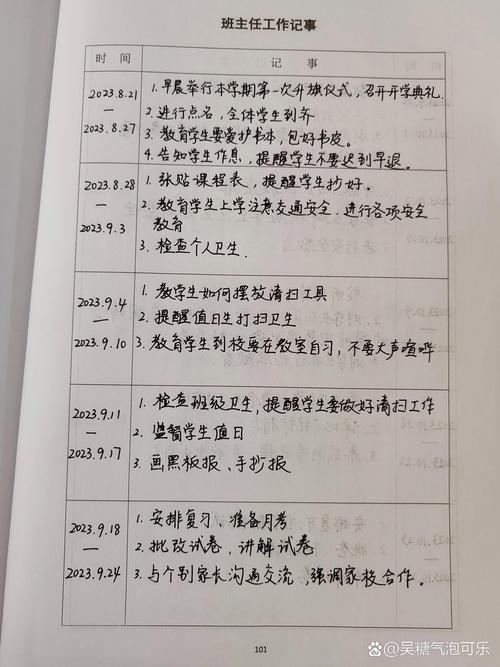 小学班主任手写蓝皮学籍册