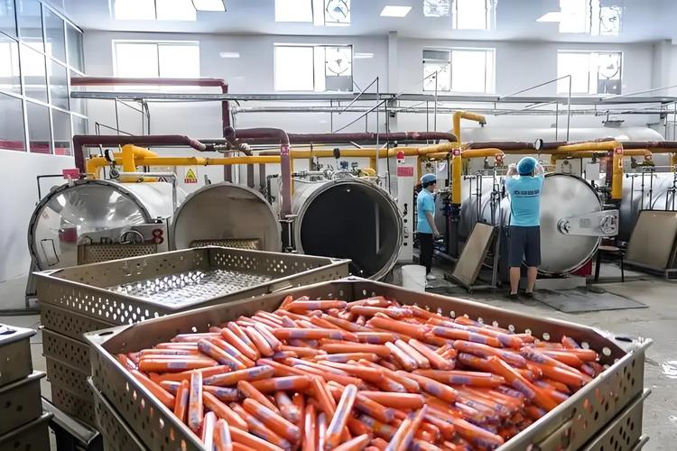 食品加工厂故障香肠烘干设备现场图