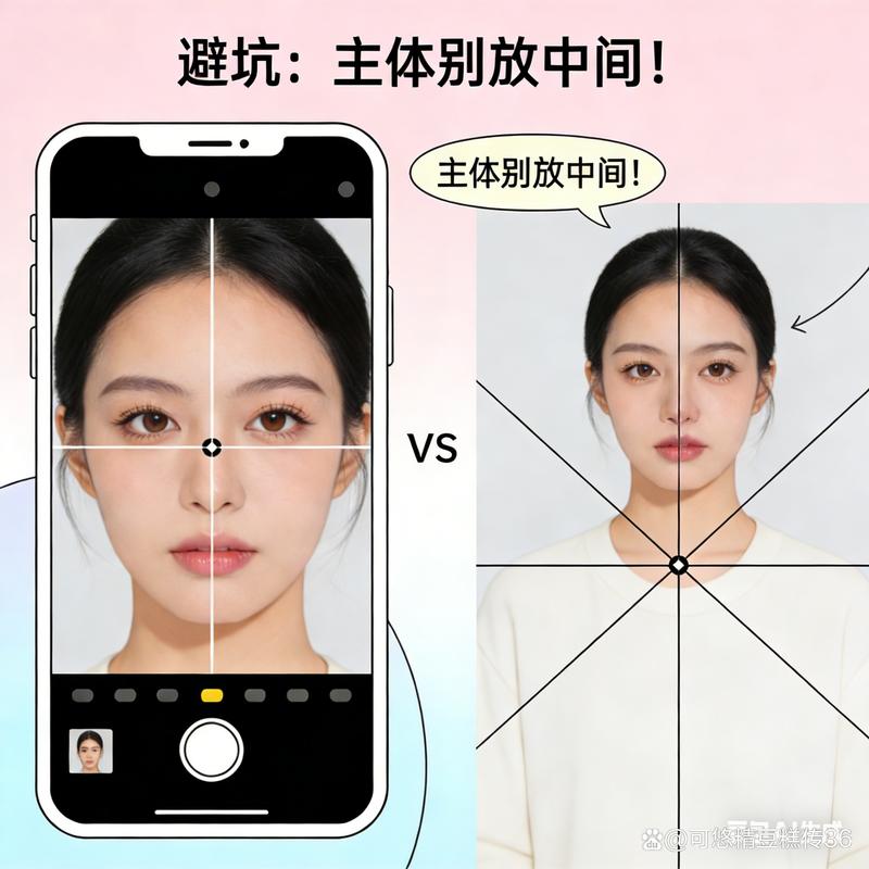 新手短视频拍摄错误正确构图对比图