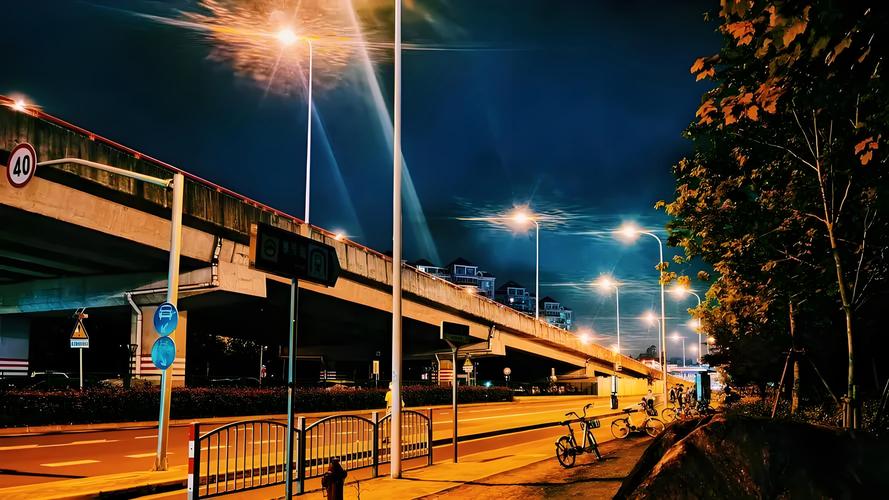 小光圈拍摄城市夜景灯光星芒效果图