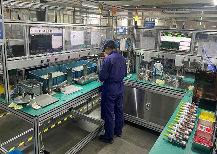 现代汽车零配件工厂U型单元设施布局实拍