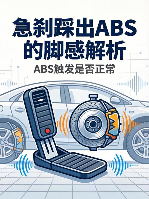 车主30码急刹触发ABS踏板弹脚实拍