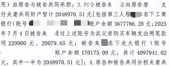 离婚纠纷恶意转移财产银行流水截图