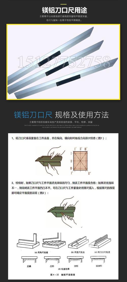 修理厂刀口平尺检测雨刮刃口间隙图