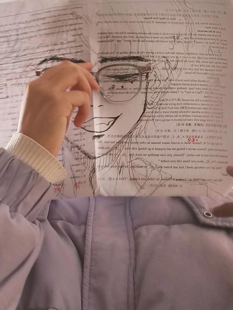 学生撕掉满分的GPA成绩单，在画室里微笑画画