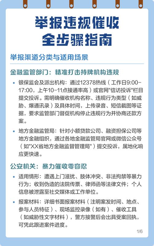 互金平台违规催收举报流程示意图