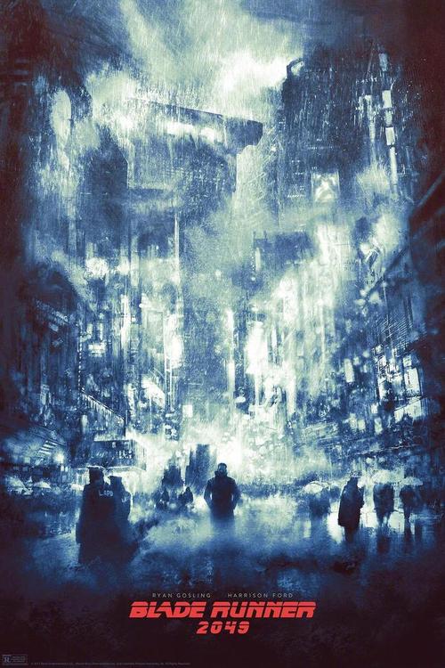 银翼杀手2049雨中场景电影海报