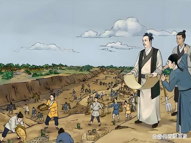 商鞅变法废除旧制秦国百姓耕作图