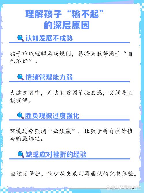 问:孩子输了就哭,玩游戏输不起怎么办?