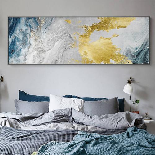 卧室简约抽象挂画效果