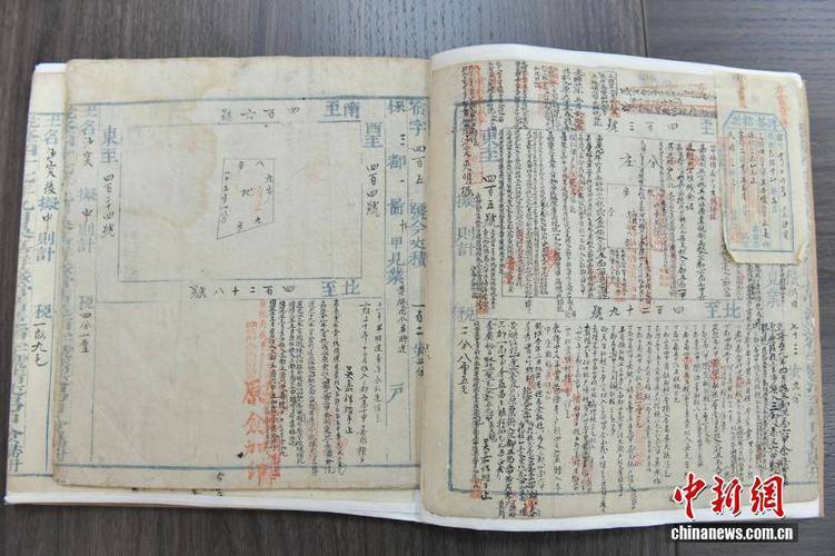 清代徽州鱼鳞图册原件扫描图