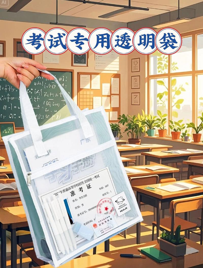MCAT考试当天带进考场的透明袋装零食和证件