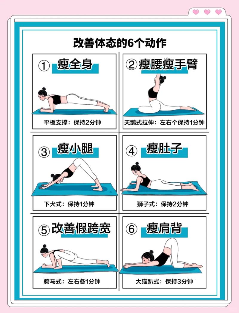 新手居家核心训练动作调整示意图