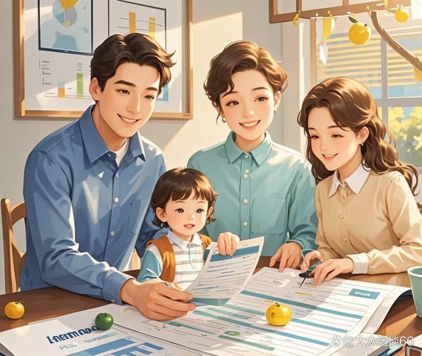 家庭记忆银行情感账户概念插画