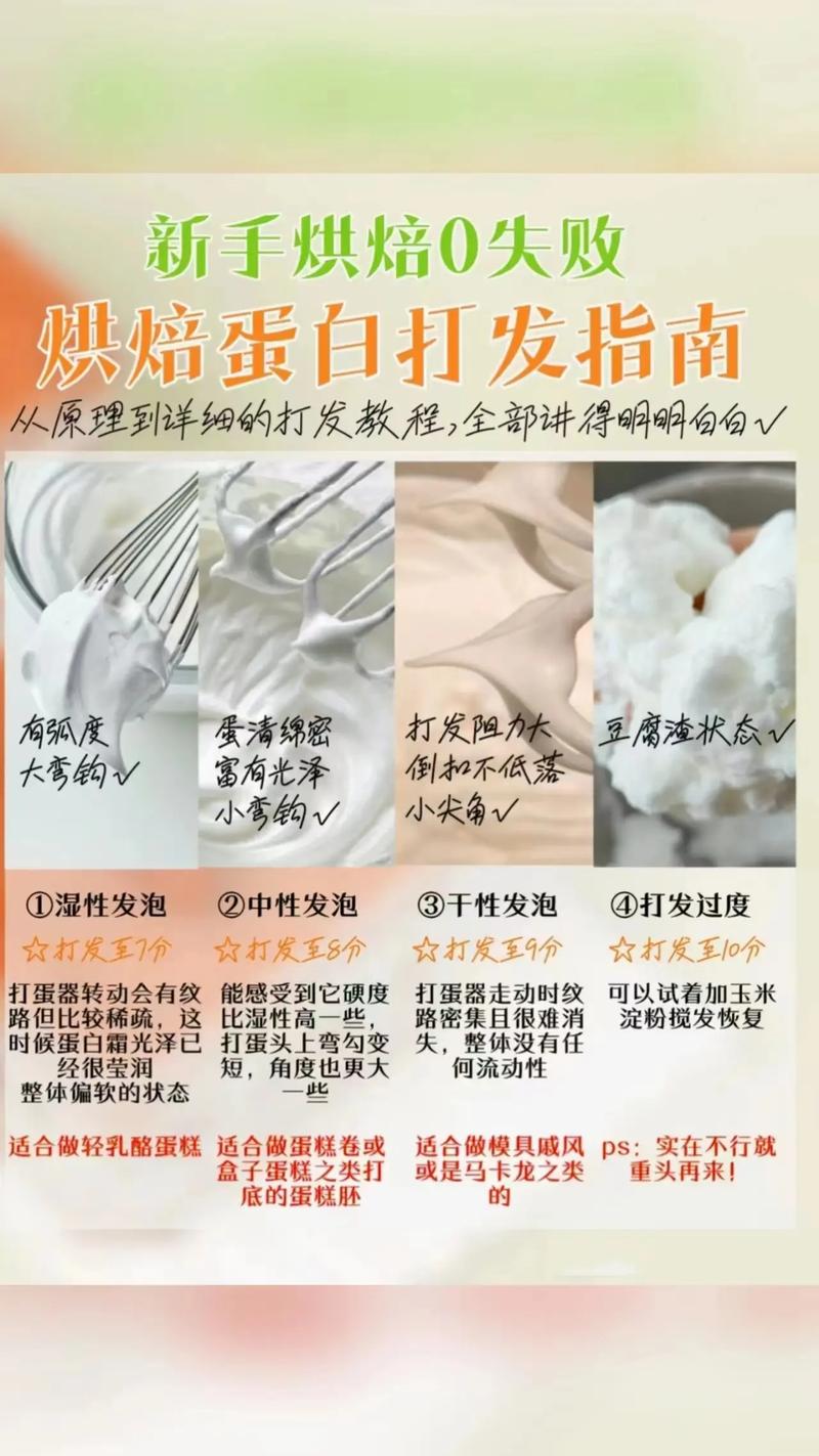 Q:打发蛋白要注意什么才能不消泡?