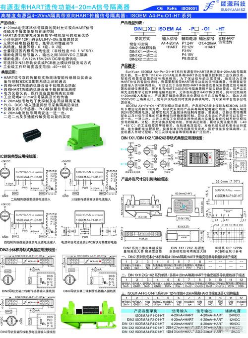 工业网关端口电磁隔离参数铭牌图