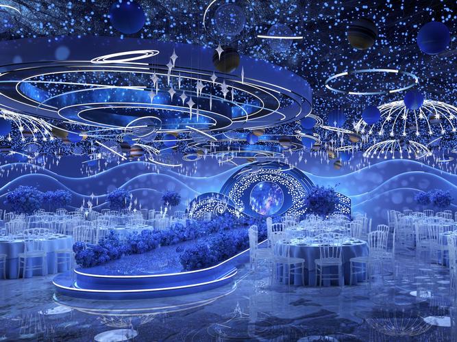 婚礼投影星空穹顶效果