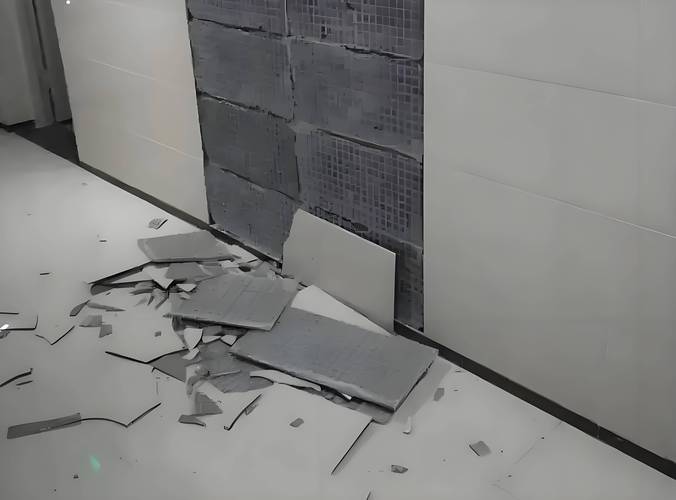 家装验收用塑料空鼓锤敲击瓷砖实景