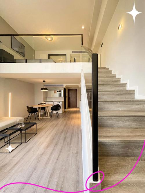 南京loft公寓样板间挑高隔层实景