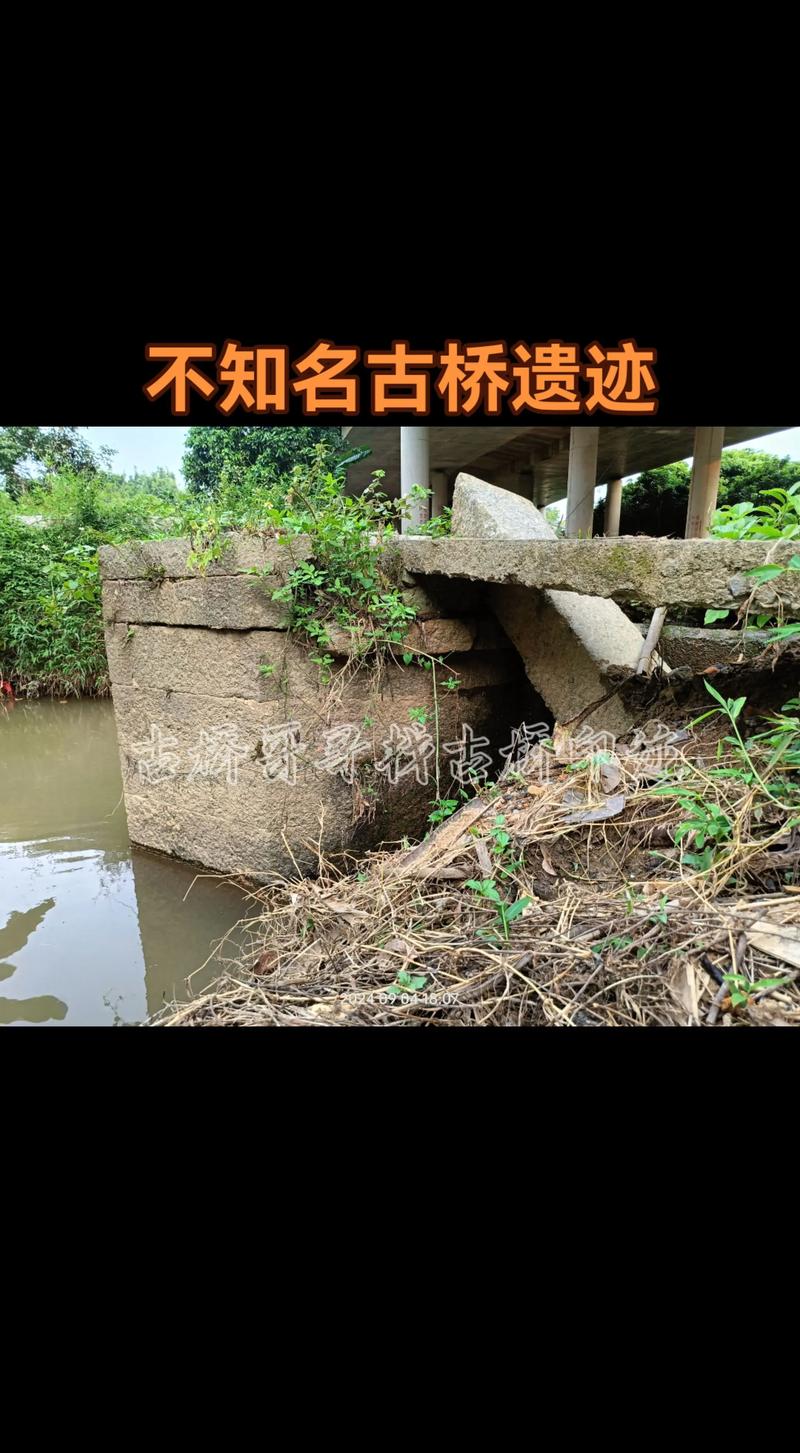 废弃石桥杂草丛生与水泥修复桥梁对比
