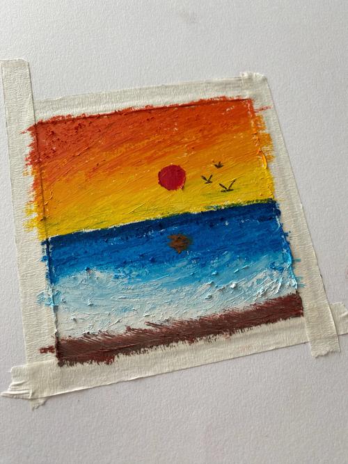 成人用蜡笔随意涂鸦的色彩画，释放压力