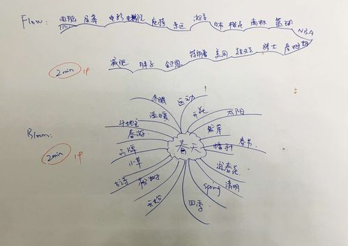 彩色手绘思维导图，放射状结构，中心主题为“项目规划”