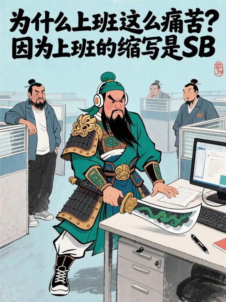 网络热梗“打工人”引发年轻人共鸣的社会现象漫画