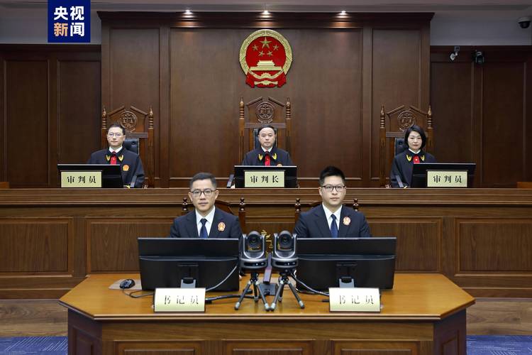 刑事法庭上辩护律师孤军奋战场景