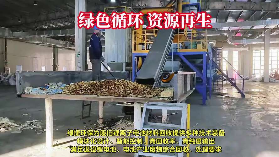 废旧锂电池资源化回收分选车间