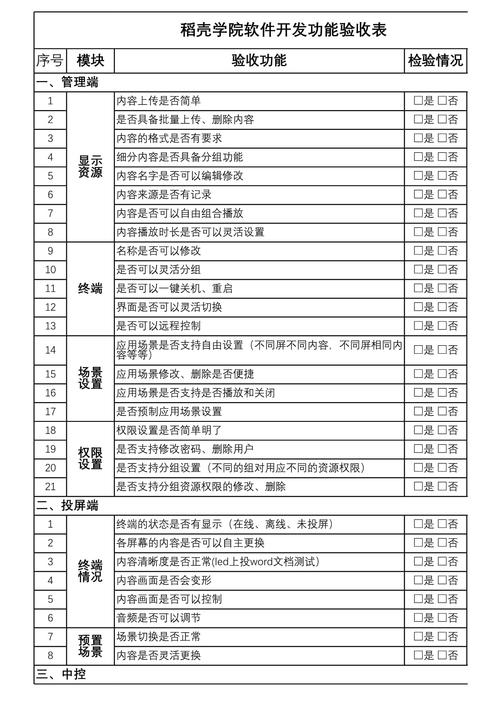 功能&验收类问题 ✅