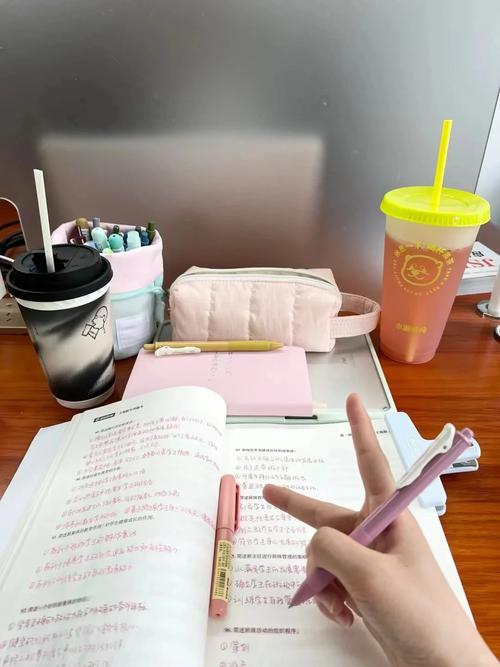 专升本考生书桌复习整理实拍