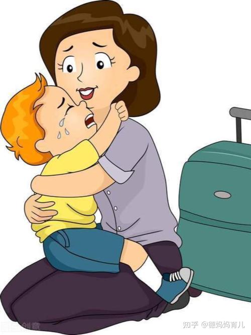 婴幼儿入园分离哭闹安抚场景图