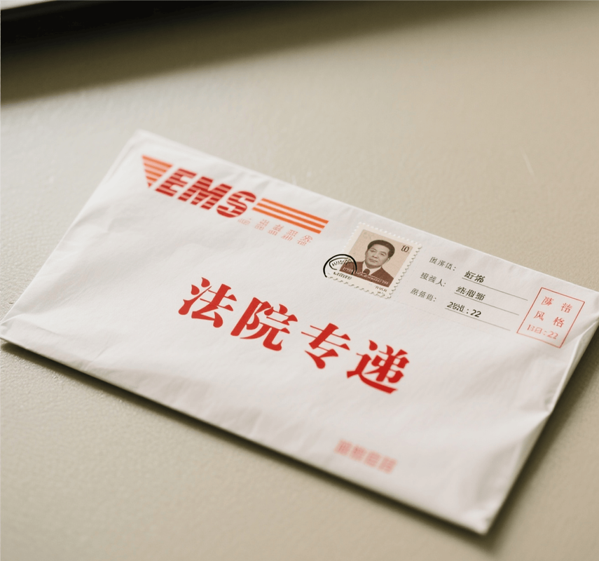 离婚上诉新证据提交法院信封实拍