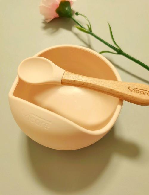 婴幼儿硅胶研磨碗底部纹理特写