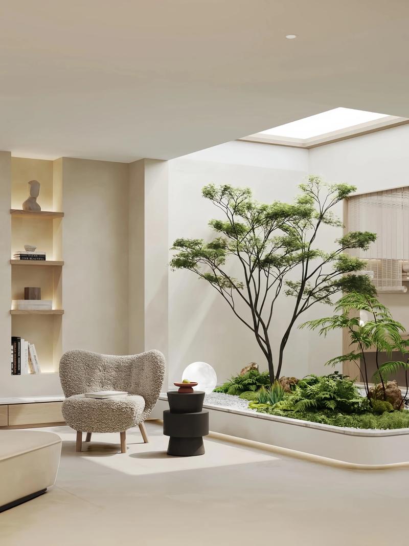 自然风室内绿植布置实景
